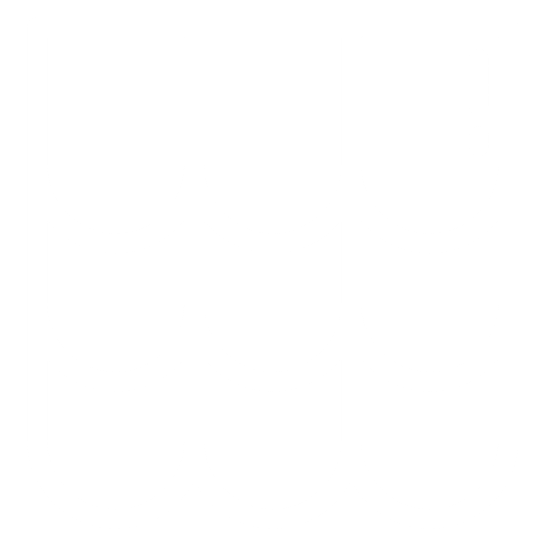Icon of stylized roof tiles in white on a green background.